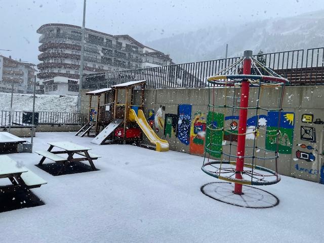 Im Herbst ist immer Winter auf unserem Spielplatz